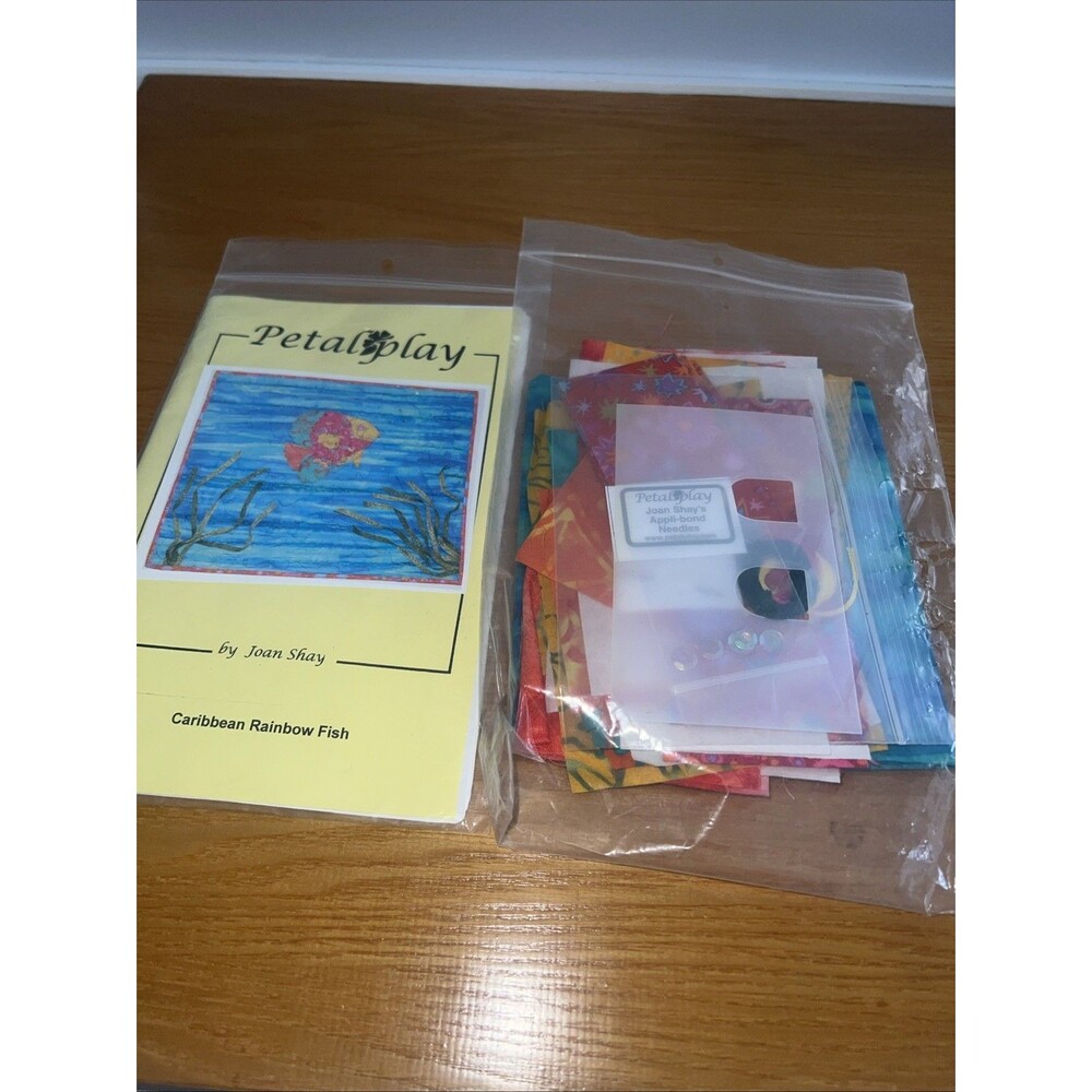 Joan Shay Carribbean Rainbow Fish Quilting Pattern Kit Petal Play New